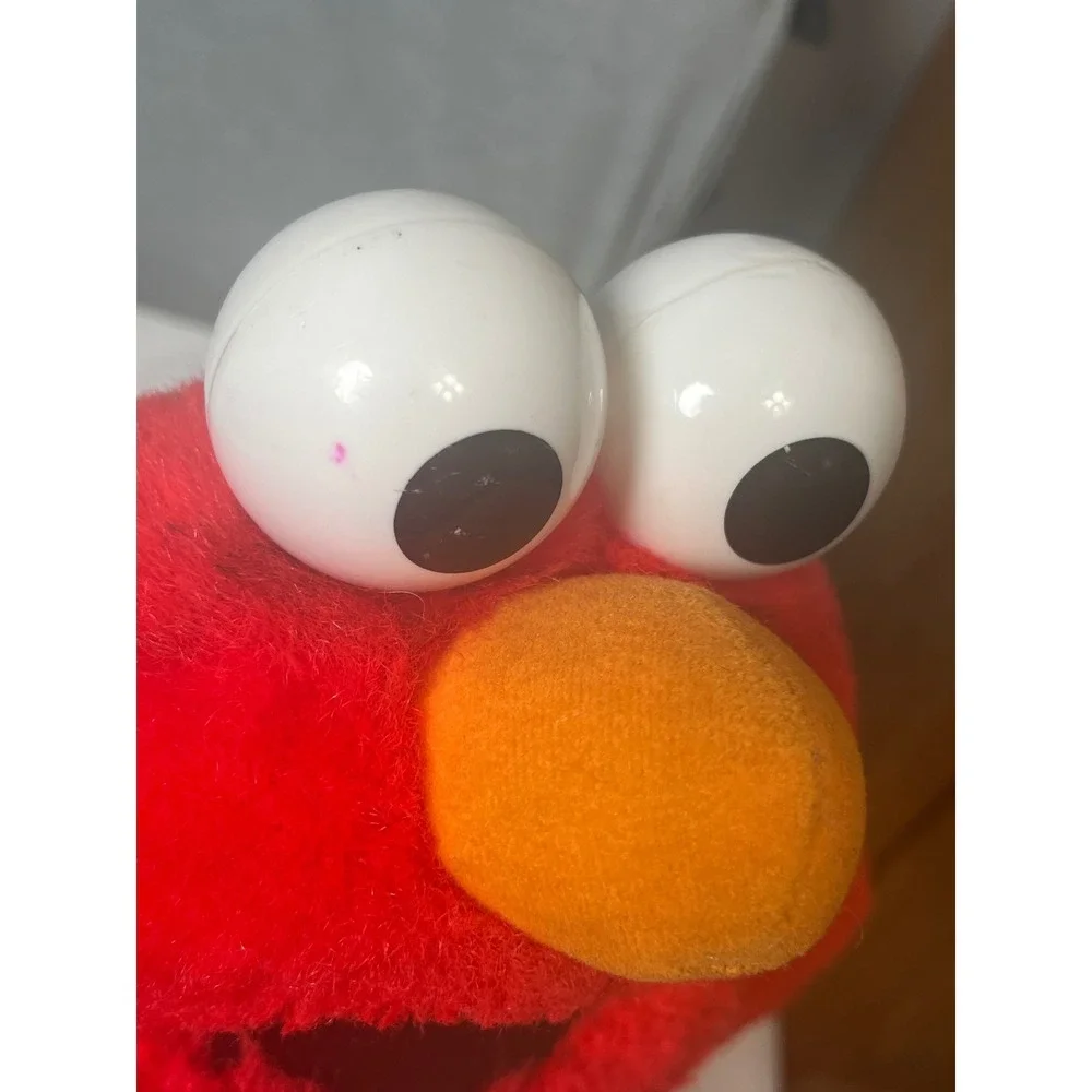 Vintage 1995 Tyco Sesame Street Elmo Plush Toy Red 13 inch 6538 Jim Henson